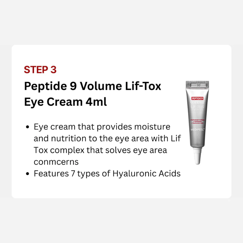 Peptide 9 Volume Bio Tox Trial Kit Medipeel France