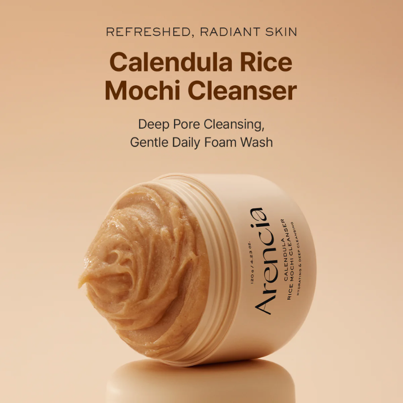 Calendula Rice Mochi Cleanser Arencia France kbeauty