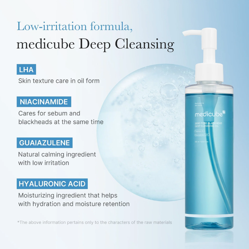 Zero Pore Blackhead Deep Cleansing Oil Medicube France