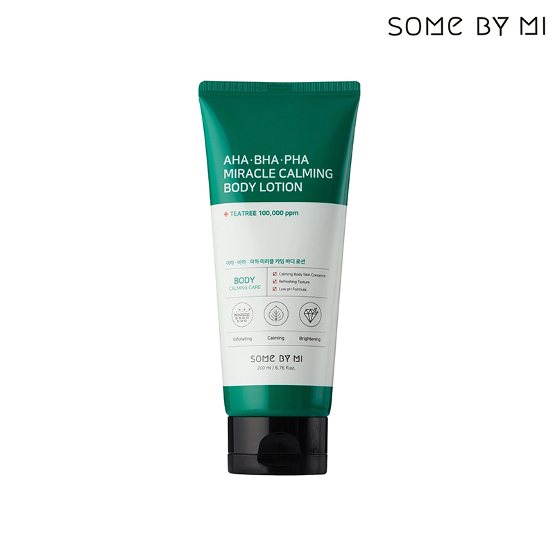 AHA, BHA, PHA, Miracle Calming Body Lotion Some By Mi