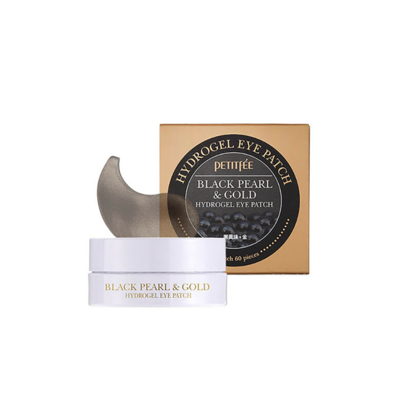 Black Pearl & Gold Hydrogel Eye Patch Petitfée France