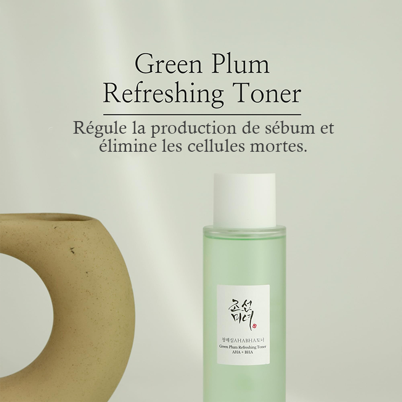 Green Plum Refreshing Toner AHA + BHA Beauty of Joseon France kbeauty