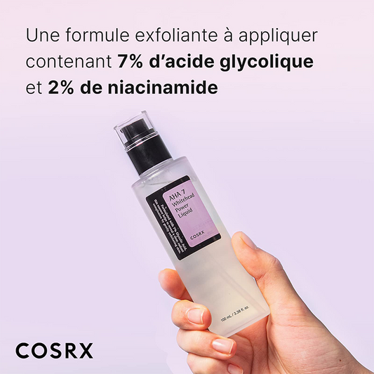 COSRX AHA7 Whitehead Power Liquid France kbeauty acide glycolique