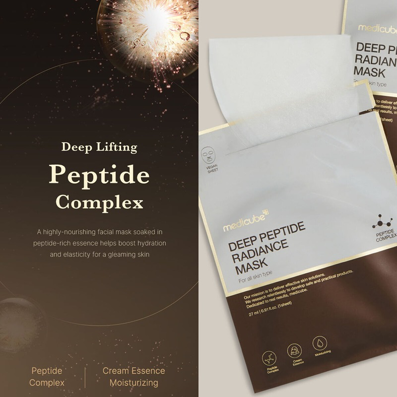 Deep Peptide Radiance Mask Medicube France kbeauty