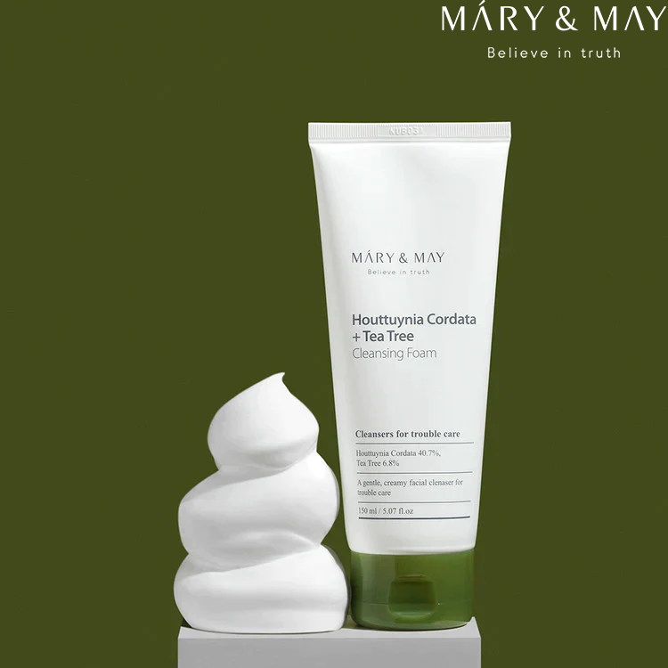 Mary&May Houttuynia Cordata + Tea Tree Cleansing Foam kbeauty france