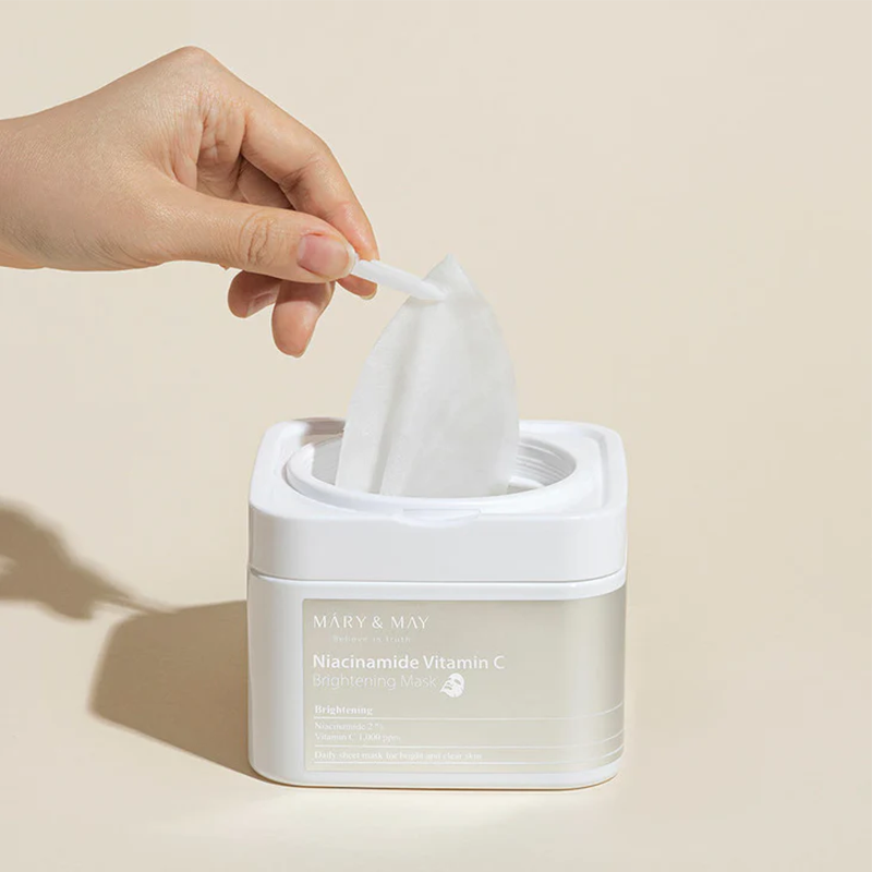 Mary & May Niacinamide Vitamine C Brightening Mask France kbeauty