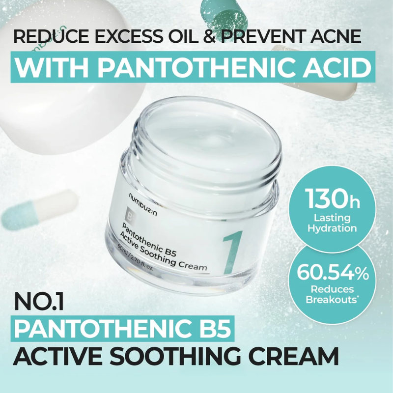 Pantothenic B5 Active Soothing Cream Numbuzin France