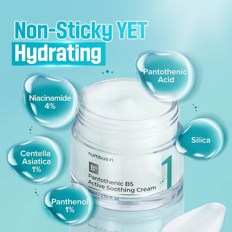 Pantothenic B5 Active Soothing Cream Numbuzin France