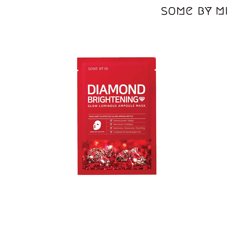 Diamond Brightening Glow Luminous Ampoule Mask Some By MI France kbeauty