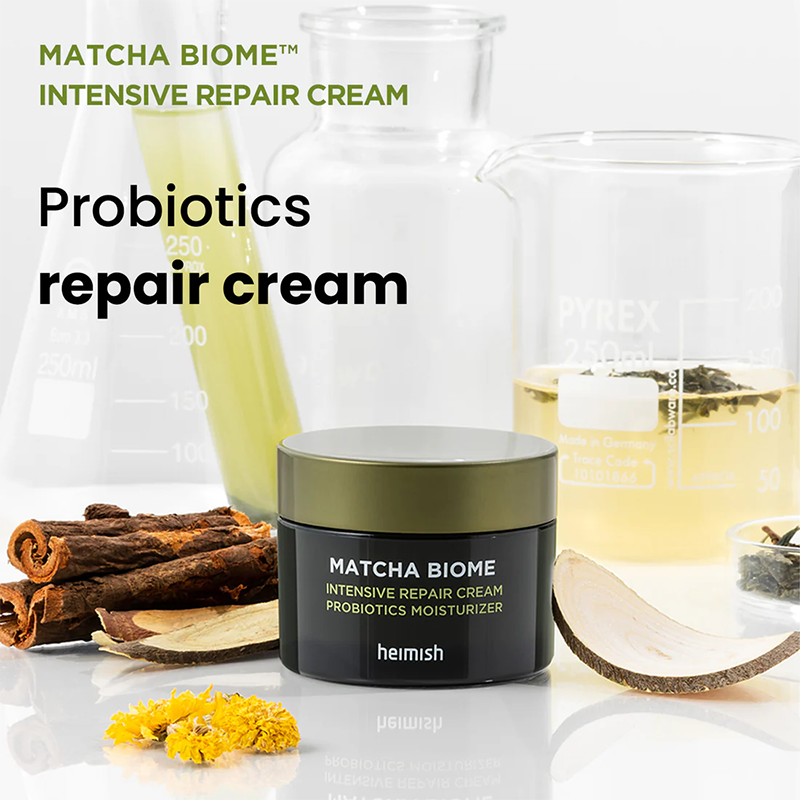 Heimish Matcha Biome Intensive Repair Cream Probiotics Moisturizer France kbeauty